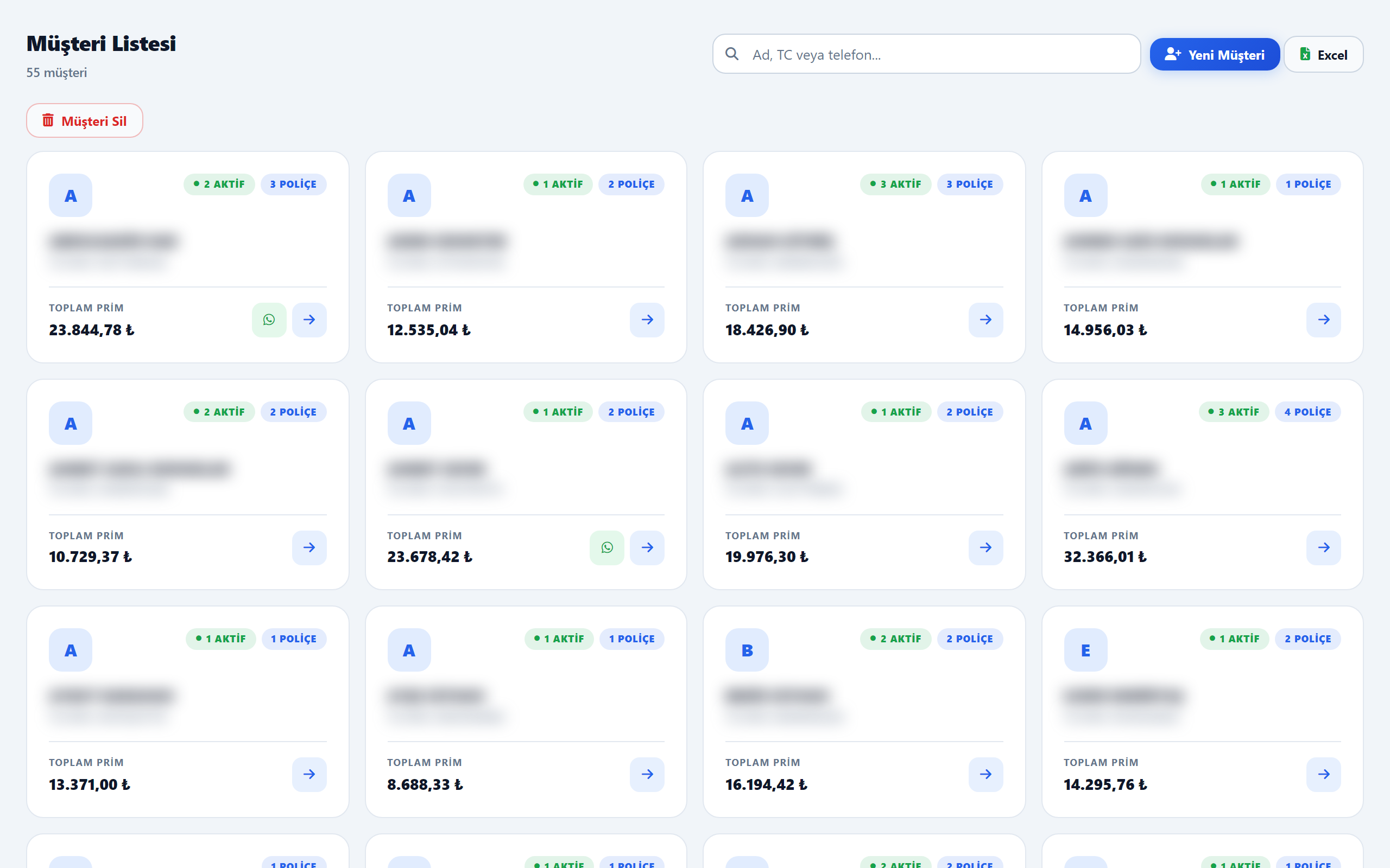 PortföyPRO.NET Müşteri Yönetimi ve Poliçe Takibi
